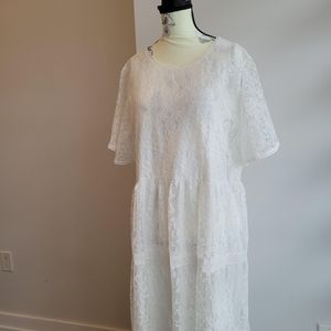 White Lace Maxi Dress